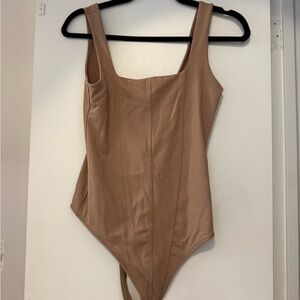 Stylish Tan Bodysuit